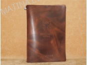 Leather Menu With Elastic Cord A4